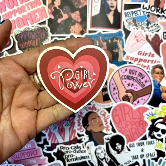 Pack of 50 NEW Female Power Feminist Movement Strong Women Girl Sticker - Picture 3 of 4